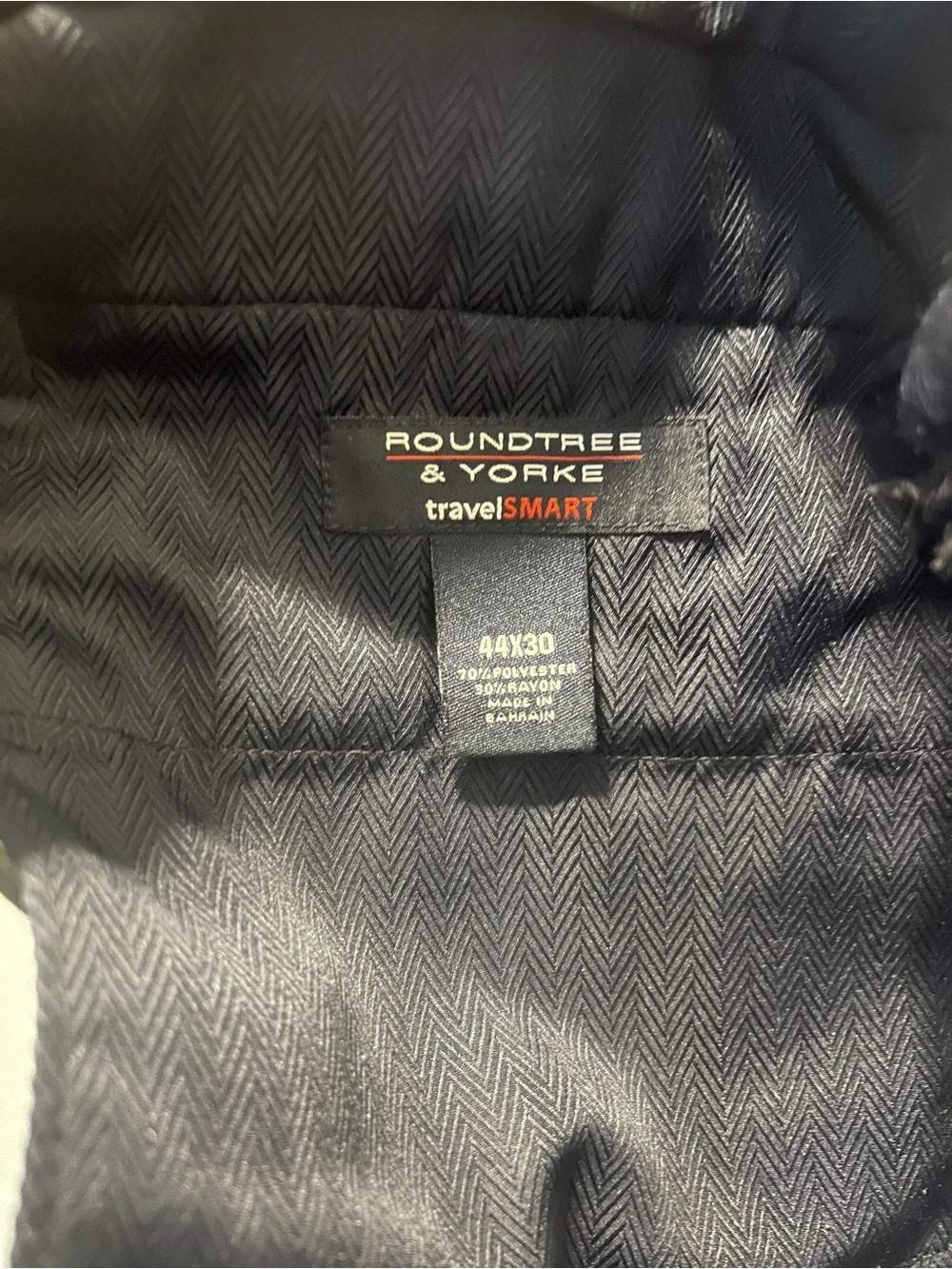 Roundtree & Yorke TravelSmart Mens Pleated Pants Charcoal Grey 44x30 Cuffed